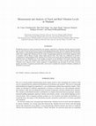 Research paper thumbnail of Measurement and analysis of truck and rail vibration levels in Thailand