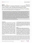 Research paper thumbnail of IHC-based Ki67 as response biomarker to tamoxifen in breast cancer window trials enrolling premenopausal women