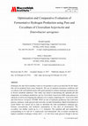 Research paper thumbnail of Optimisation and Comparative Evaluation of Fermentative Hydrogen Production using Pure and Co-culture of Clostridium beijerinckii and Enterobacter aerogenes