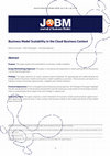 Research paper thumbnail of Business model scalability in the cloud business context