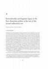 Research paper thumbnail of Interculturality and linguistic legacy in the Syro-Anatolian polities at the turn of the second millennium bce