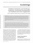 Research paper thumbnail of Feedback, Emotionen und Handlungstendenzen: Emotionale Konsequenzen von Feedback durch den Vorgesetzten