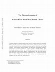 Research paper thumbnail of The thermodynamics of Kaluza–Klein black hole/bubble chains