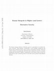 Research paper thumbnail of Komar integrals in higher (and lower) derivative gravity