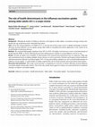 Research paper thumbnail of The role of health determinants in the influenza vaccination uptake among older adults (65+): a scope review