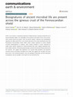 Research paper thumbnail of Biosignatures of ancient microbial life are present across the igneous crust of the Fennoscandian shield