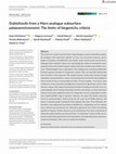 Research paper thumbnail of Dubiofossils from a Mars‐analogue subsurface palaeoenvironment: The limits of biogenicity criteria