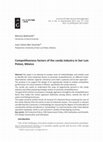 Research paper thumbnail of Competitiveness factors of the candy industry in San Luis Potosí, México