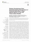 Research paper thumbnail of Pituitary Gonadotropin Gene Expression During Induced Onset of Postsmolt Maturation in Male Atlantic Salmon: In Vivo and Tissue Culture Studies