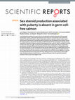 Research paper thumbnail of Sex steroid production associated with puberty is absent in germ cell-free salmon