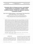 Research paper thumbnail of Potential effects of human pressure and habitat fragmentation on population viability of the Antillean manatee Trichechus manatus manatus: a predictive model