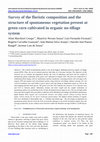 Research paper thumbnail of Survey of the floristic composition and the structure of spontaneous vegetation present at green corn cultivated in organic no-tillage system