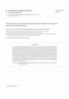 Research paper thumbnail of Characterization of an ultrafiltration membrane modified by sorption of branched polyethyleneimine