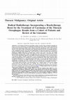 Research paper thumbnail of Radical Radiotherapy Incorporating a Brachytherapy Boost for the Treatment of Carcinoma of the Thoracic Oesophagus: Results from a Cohort of Patients and Review of the Literature