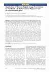 Research paper thumbnail of Application of Stereo-Digital Image Correlation to Full-Field 3-D Deformation Measurement of Intervertebral Disc