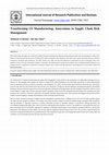 Research paper thumbnail of Transforming US Manufacturing: Innovations in Supply Chain Risk Management