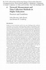 Research paper thumbnail of Network Measurement and Data Collection Methods in Higher Education