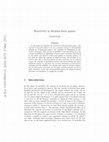 Research paper thumbnail of Reactivity in decision-form games