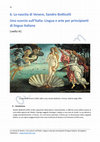 Research paper thumbnail of La nascita di Venere - Storia dell'arte per principianti di lingua italiana. Livello A1