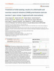 Research paper thumbnail of Treatment of child wasting: results of a child health and nutrition research initiative (CHNRI) prioritisation exercise