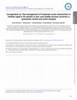 Research paper thumbnail of The management of moderate acute malnutrition in children aged 6-59 months in low- and middle-income countries: a systematic review and meta-analysis