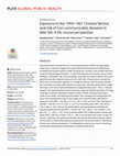 Research paper thumbnail of Exposure to the 1959–1961 Chinese famine and risk of non-communicable diseases in later life: A life course perspective