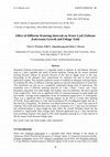 Research paper thumbnail of Effect of Different Watering Intervals on Water Leaf (Talinum fruticosum) Growth and Foliage Yield