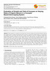 Research paper thumbnail of Evaluation of Growth and Yield of Cocoyam on Varying Rates of Organic Manure in a Cocoyam Based-Intercropping System