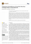 Research paper thumbnail of Comparison of the Efficiency of Cross-Flow Plate Heat Exchangers Made of Varied Materials