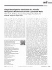 Research paper thumbnail of Simple Strategies for Fabrication of a Periodic Mesoporous Aluminosilicate with Crystalline Walls