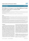 Research paper thumbnail of The influence of estrogen on sex-related differences in pain perception using dog as an animal model