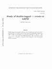 Research paper thumbnail of Study of double-tagged γγ events at LEPII