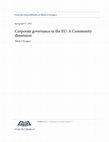 Research paper thumbnail of Corporate social responsibility, corporate governance, and financial performance: Lessons from finance