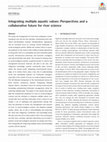 Research paper thumbnail of Integrating multiple aquatic values: Perspectives and a collaborative future for river science