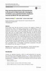 Research paper thumbnail of Ring-opening polymerization of β-butyrolactone in the presence of alkali metal salts: investigation of initiation course and determination of polymers structure by MALDI-TOF mass spectrometry