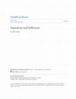 Research paper thumbnail of Aspirations and Settlement