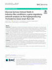 Research paper thumbnail of Glucose-lactose mixture feeds in industry-like conditions: a gene regulatory network analysis on the hyperproducing Trichoderma reesei strain Rut-C30