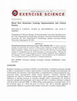 Research paper thumbnail of Blood Flow Restriction Training: Implementation into Clinical Practice