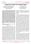 Research paper thumbnail of Compressed Liquid Air Propelled Engine