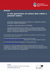 Research paper thumbnail of In situ generation of carbon dots within a polymer matrix