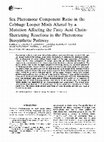 Research paper thumbnail of Sex pheromone component ratio in the cabbage looper moth altered by a mutation affecting the fatty acid chain-shortening reactions in the pheromone biosynthetic pathway