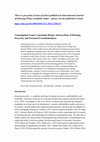 Research paper thumbnail of Consumption Loans Consuming Homes: Intersections of Housing Precarity and Personal Overindebtedness