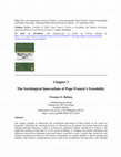 Research paper thumbnail of Chapter 3: The Sociological Innovations of Pope Francis's Synodality (In Book: Pope Francis's Synod on Synodality and Modern sociology: Exploring Behavioral and Research Aspects. London: Routledge [September 11, 2024])