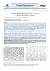 Research paper thumbnail of Evaluation of exploiting barite, the critical raw material in Slovakia, and benefits of its mining