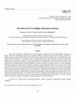 Research paper thumbnail of The effects of ICT on Higher Education in Mexico