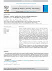 Research paper thumbnail of Pharmacy students' medication history taking competency: Simulation and feedback learning intervention