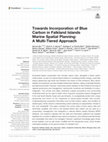 Research paper thumbnail of Towards Incorporation of Blue Carbon in Falkland Islands Marine Spatial Planning: A Multi-Tiered Approach