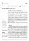 Research paper thumbnail of Eco-Hammam: The Complexity of Accelerating the Ecological Transition of a Key Social Heritage Sector in Morocco