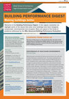 Research paper thumbnail of Building performance digest [May 2020]