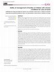 Research paper thumbnail of Ability of management of families of children with chronic conditions for care at home